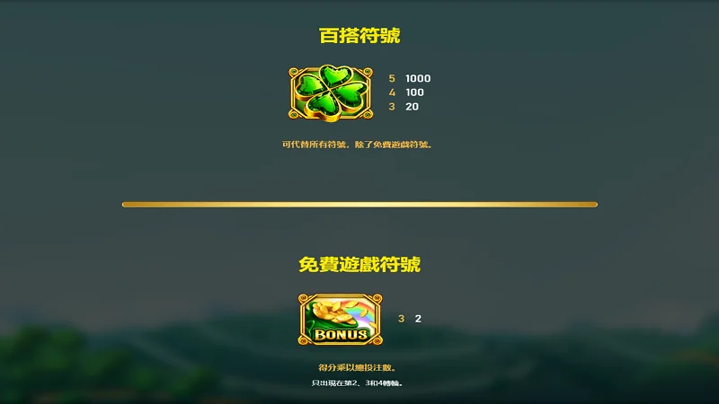 RSG金色幸運草無限百搭大爆分！？RSG老虎機遊戲推薦
